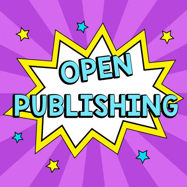Writing Displaying Text Open Publishing Internet Concept Online Access Many — Stok fotoğraf