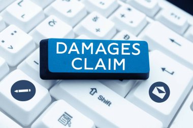 Tazminat talebi, kavramsal fotoğraf talebi tazminatı sigorta dosyası davasını gösteren ilham kaynağı