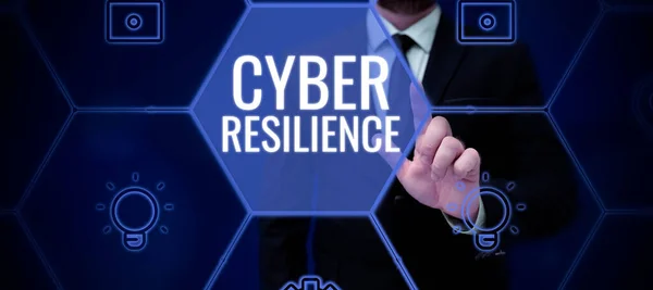Cyber Resilience 표시하는 얼마나 수있는지에 사이버 — 스톡 사진