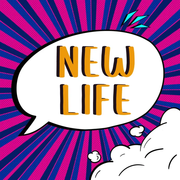 Текст Показывающий Вдохновение New Life Business Concept Start Change Existence — стоковое фото