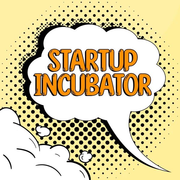 Text Showing Inspiration Startup Incubator Word Written Concept Can Used —  Fotos de Stock