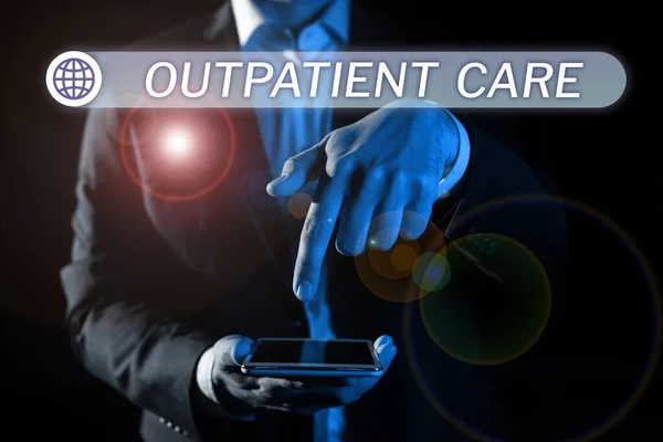 Conceptual Caption Outpatient Care Business Concept Final Result Something How — Stockfoto