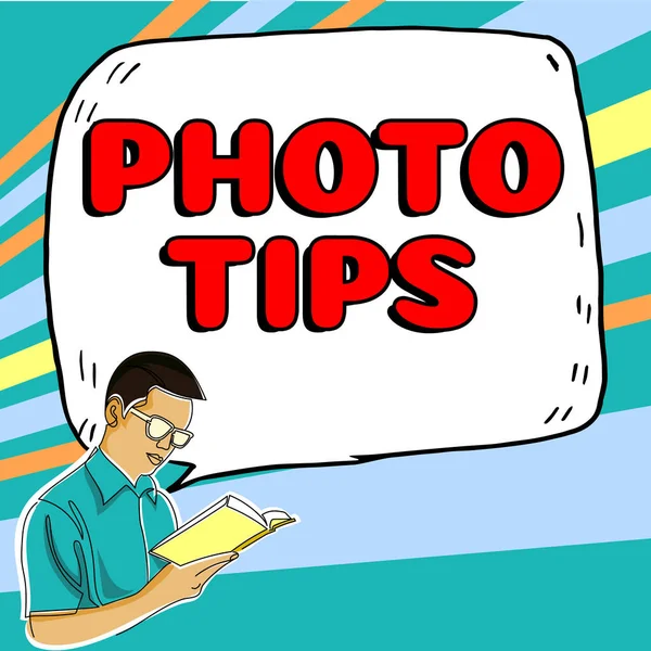 Szöveges Bemutató Inspiráció Photo Tippek Üzleti Ötlet Javaslatok Hogy Képeket — Stock Fotó