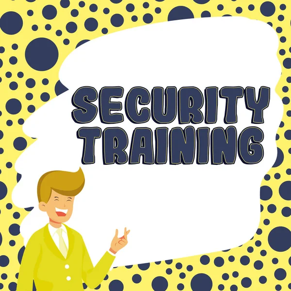 Conceptual caption Security Training, Business overview providing security awareness training for end users