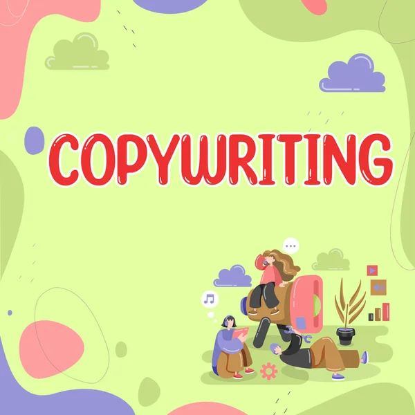 Handwriting Text Copywriting Business Showcase Writing Text Advertisements Publicity Material — Stockfoto