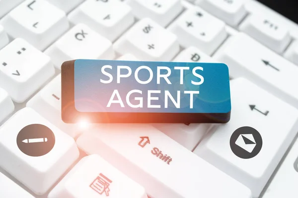 Conceptual display Sports Agent, Concept meaning person manages recruitment to hire best sport players for a team