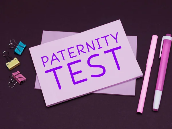 Handwriting Text Paternity Test Word Test Dna Determine Whether Given — Foto de Stock