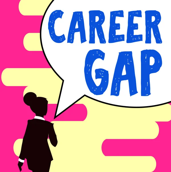 Inspiration Showing Sign Career Gap Business Approach Scene You Stop — Zdjęcie stockowe