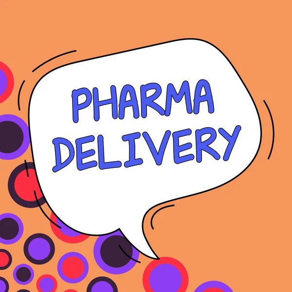 Εννοιολογική Λεζάντα Pharma Delivery Internet Concept Πάρει Τις Συνταγές Σας — Φωτογραφία Αρχείου