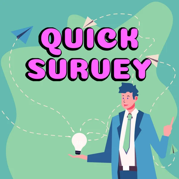Writing Displaying Text Quick Survey Word Conduct Fast Check Condition —  Fotos de Stock
