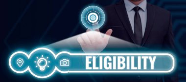 Uygun bir şey yapma ya da elde etme hakkı olduğunu gösteren metin işareti, iş konsepti