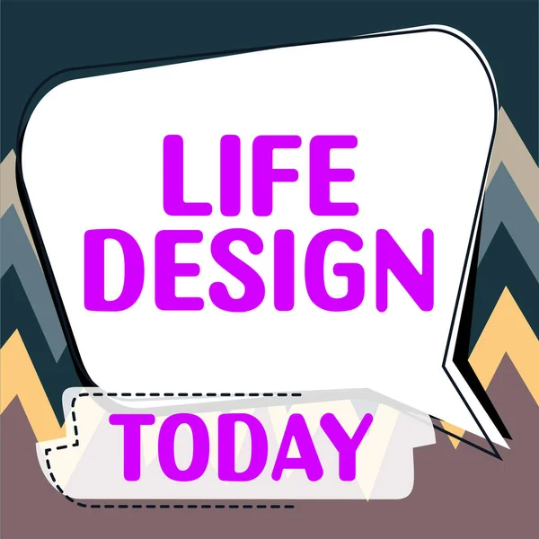 Sign Displaying Life Design Internet Concept Balance How You Live — Stock fotografie