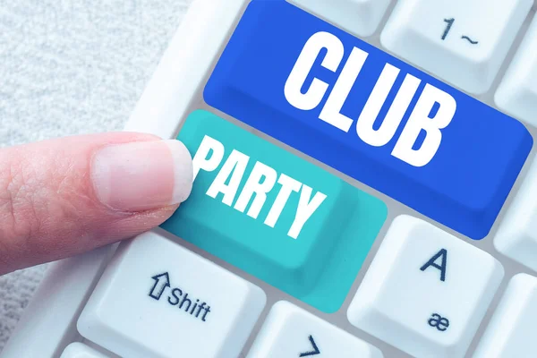Text Caption Presenting Club Party Business Showcase Social Gathering Place — Foto de Stock
