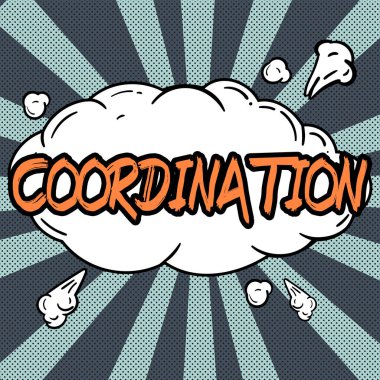 Kavramsal başlık Koordinasyonu, İş Koordinasyonu, Yapılması gerekenleri destekleyen kişilerin eylemlerini gözler önüne seriyor