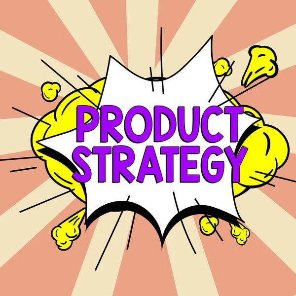 Writing Displaying Text Product Strategy Conceptual Photo Long Term Plan — Stok fotoğraf