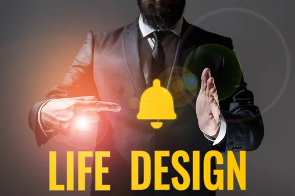 Conceptual Caption Life Design Internet Concept Balance How You Live —  Fotos de Stock