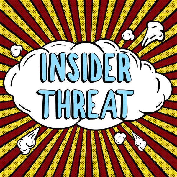 Εννοιολογική Απεικόνιση Insider Threat Internet Concept Απειλή Για Την Ασφάλεια — Φωτογραφία Αρχείου