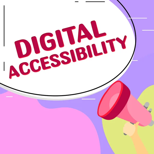 Handwriting Text Digital Accessibility Business Idea Electronic Technology Generates Stores — Zdjęcie stockowe