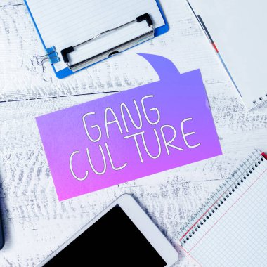 El yazısı Çetesi Kültürü, İş Fikri Suçlulardan oluşan özel bir örgüt ya da alışkanlıkları takip eden bir grup gangster