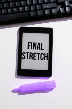 Kavramsal başlık Son Esneme, Kavramsal Fotoğraf Son Bacak Kapanış Yuvarlak Son Sahne Finali