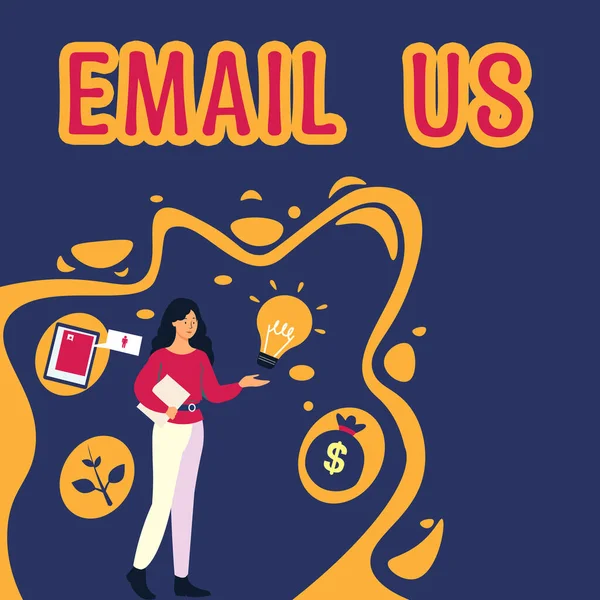 Έννοια Λεζάντα Email Business Concept Αποστολή Εμπορικού Μηνύματος Ομάδα Ανθρώπων — Φωτογραφία Αρχείου