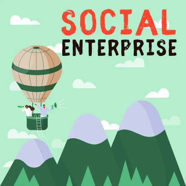 Konzeptionelle Präsentation Social Enterprise Word Business Das Auf Sozial Verantwortliche — Stockfoto