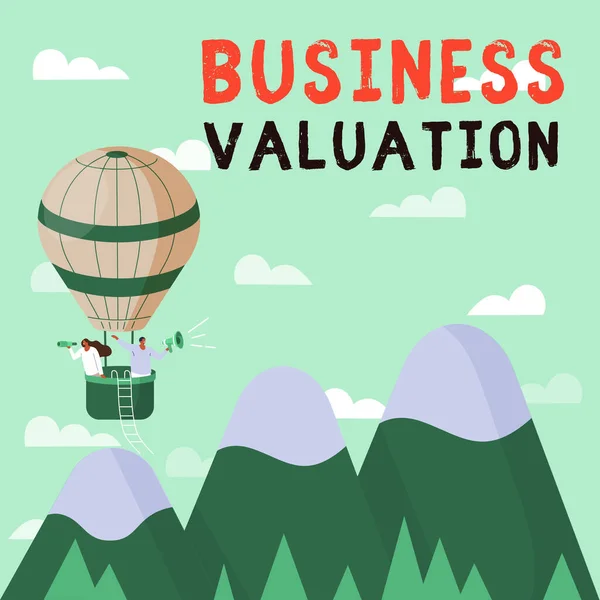 Writing Displaying Text Business Valuation Business Approach Determining Economic Value — Stockfoto