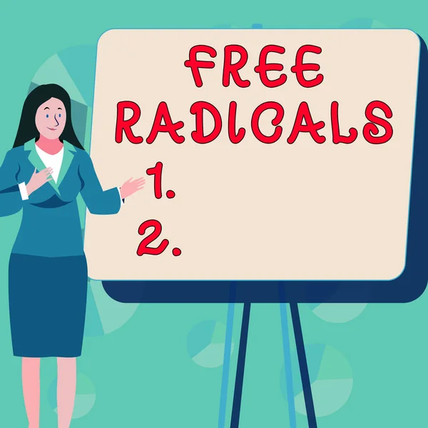 Handwriting Text Free Radicals Business Showcase Produced Body Natural Processes — Stock Photo, Image