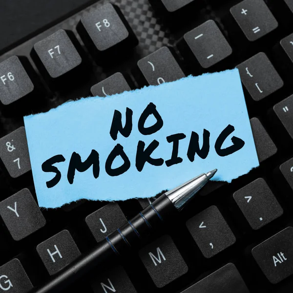 Fogalmi Megjelenítés Dohányzás Tilalma Fogalom Jelentése Dohányzás Használata Tilos Ezen — Stock Fotó