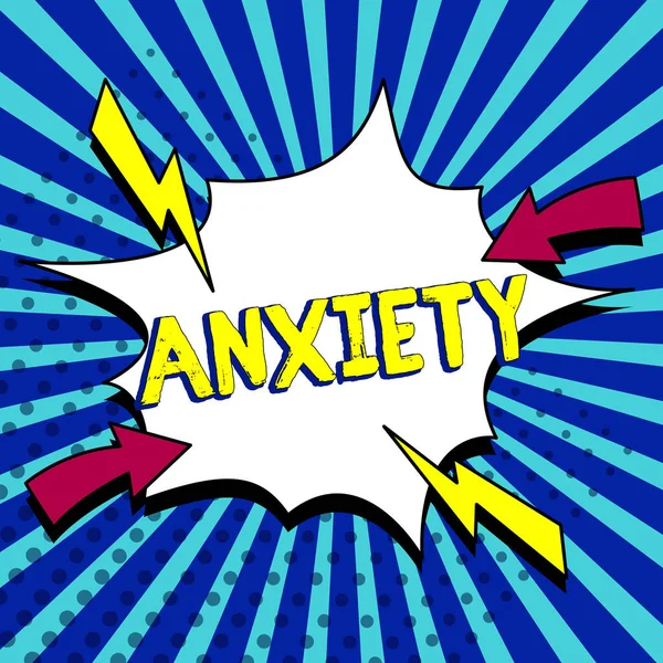 Conceptual Display Anxiety Conceptual Photo Excessive Uneasiness Apprehension Panic Attack — Fotografia de Stock