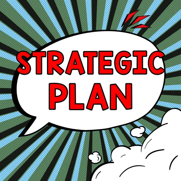 Inspiration Showing Sign Strategic Plan Business Concept Process Defining Strategy — Foto de Stock