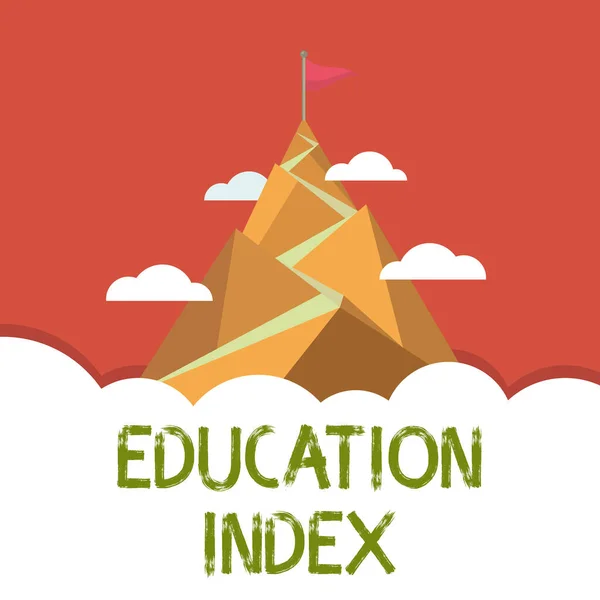 Sign Displaying Education Index Business Approach Aiming Meet Learning Needs — Stockfoto