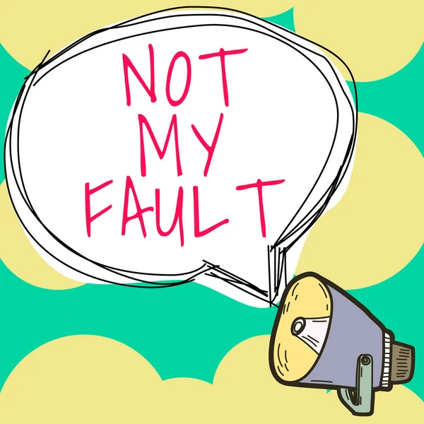 Text Sign Showing Fault Business Showcase Make Excuses Avoid Being — 스톡 사진