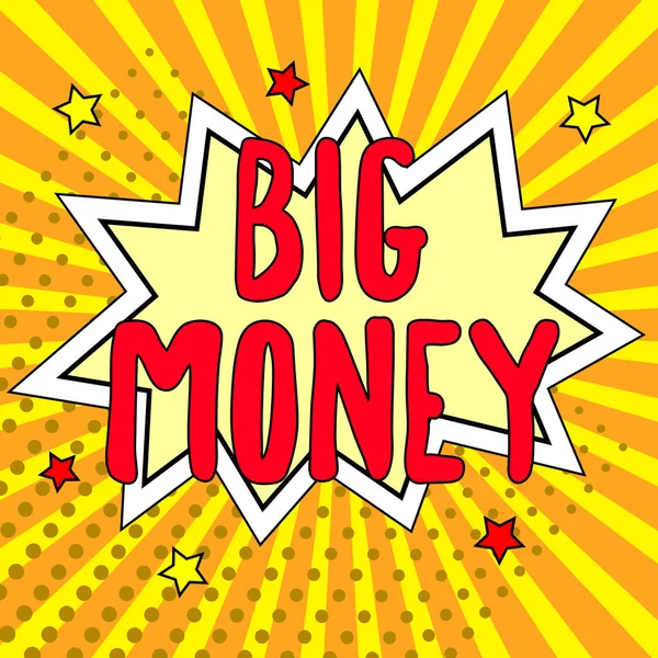 Text Caption Presenting Big Money Business Showcase Pertaining Lot Ernings — Fotografia de Stock