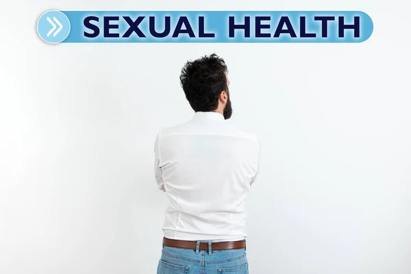 Text Caption Presenting Sexual Health Concept Meaning Healthier Body Satisfying — Foto Stock
