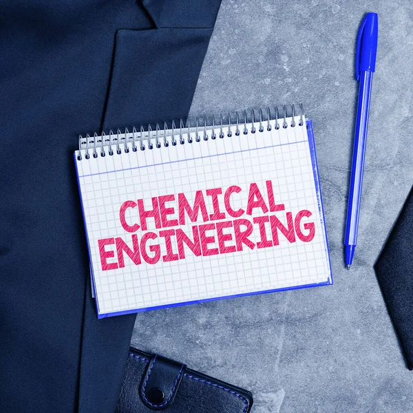 Writing displaying text Chemical Engineering, Word Written on developing things dealing with the industrial application of chemistry