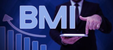 Vücut yağ seviyelerini ağırlık ve yüksekliğe göre tahmin etmenin kavramsal görüntüsü Bmi, İnternet Kavram Yöntemi