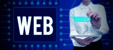 Web, Word yazısını özel biçimlendirilmiş belgeleri destekleyen bir internet sunucu sistemi üzerinde gösteren bir ilham kaynağı