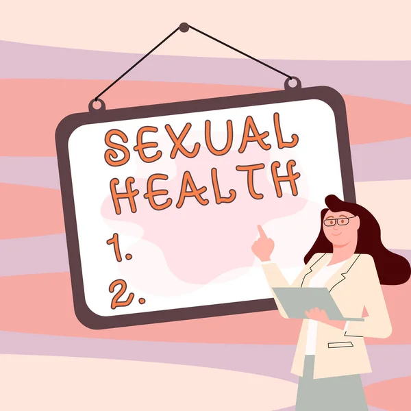 Χειρόγραφο Κείμενο Σεξουαλική Υγεία Έννοια Υγιέστερο Σώμα Ικανοποίηση Σεξουαλική Ζωή — Φωτογραφία Αρχείου
