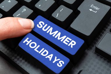 Conceptual display Summer Holidays, Business showcase Vacation during the summer season School holiday or break
