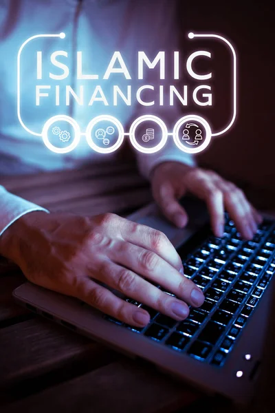 Conceptual Display Islamic Financing Word Written Banking Activity Investment Complies —  Fotos de Stock