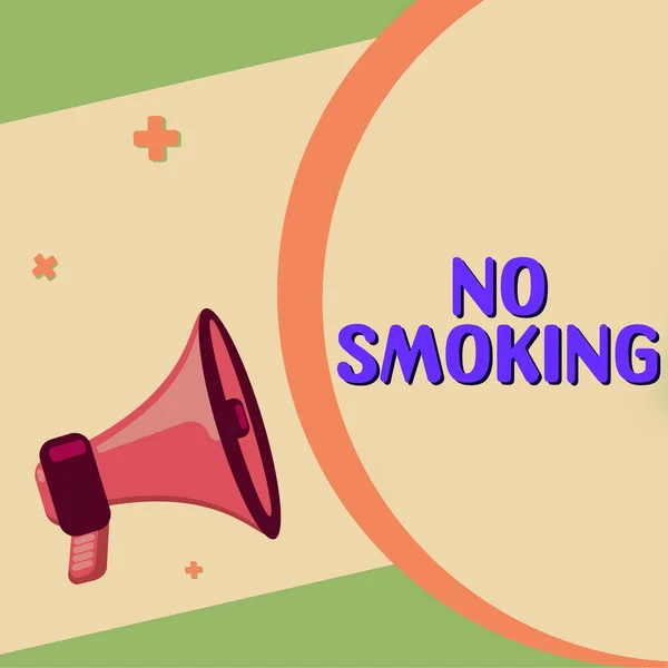 Legenda Conceitual Smoking Conceito Significado Usando Tabaco Proibido Neste Lugar — Fotografia de Stock