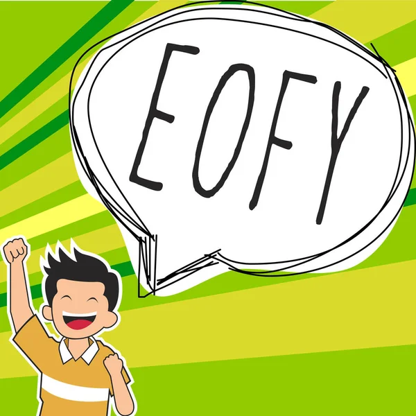 Text Showing Inspiration Eofy Word Mega Sale Held End Financial — Stock Fotó