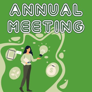 El yazısı Metni Yıllık Toplantısı, Kavram demek ilgili hissedarların yıllık toplanması demek.