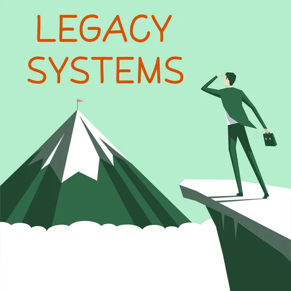 Inspiration Showing Sign Legacy Systems Business Showcase Old Method Technology — Zdjęcie stockowe