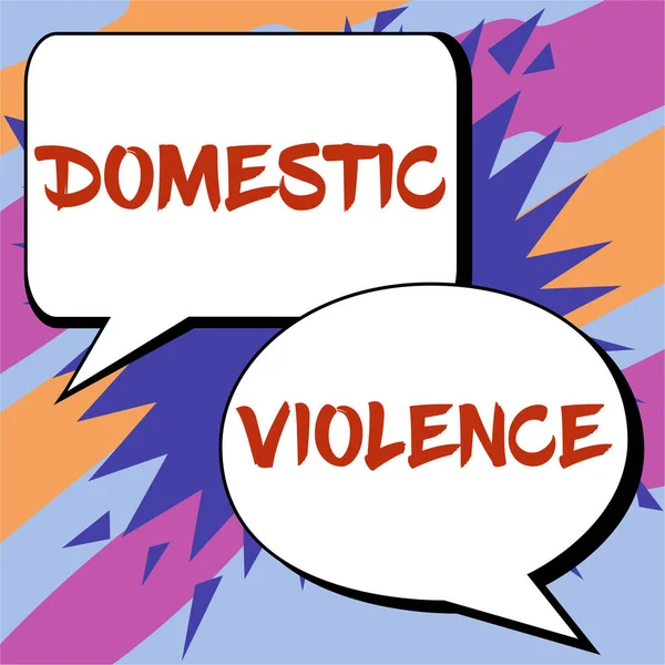 Tekst Pisma Przemoc Domowa Przegląd Działalności Agresywne Lub Nadużycia Reżyserii — Zdjęcie stockowe