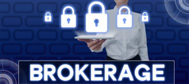 Komisyonculuğu gösteren imza, Kavramsal fotoğraf ticari müzakerelerde güvenilir bir ajan veya aracı olarak hizmet verir