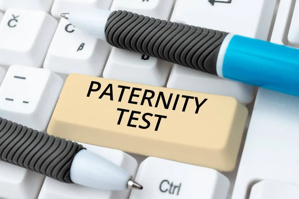 Text Sign Showing Paternity Test Business Overview Test Dna Determine — Φωτογραφία Αρχείου