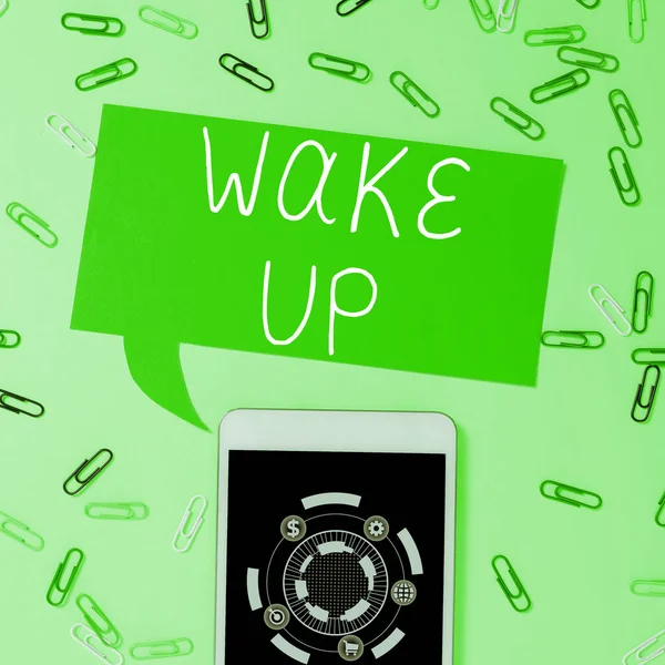 Conceptual Caption Wake Business Concept Instance Person Waking Being Woken — 스톡 사진