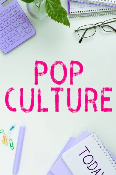 Scrivere Testi Pop Culture Business Approach Descrive Stile Vita Gusti — Foto Stock